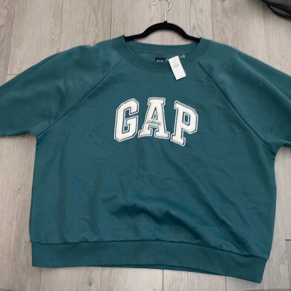 Gap teal sweatshirt NEW